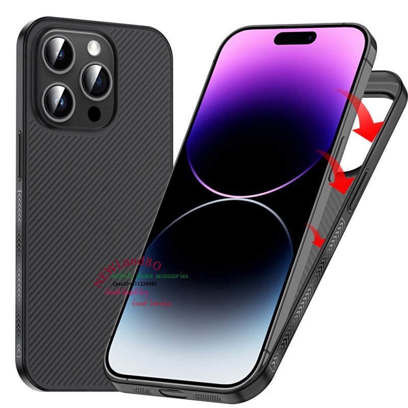 Ốp Điện Thoại Siêu Mỏng Chống Trượt 0.3mm Cho iPhone 15 14 13 Pro max 14Plus