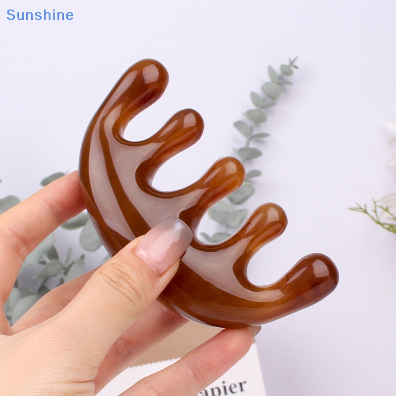 Lược Guasha Mát Xa Da Đầu Bằng Nhựa Resin