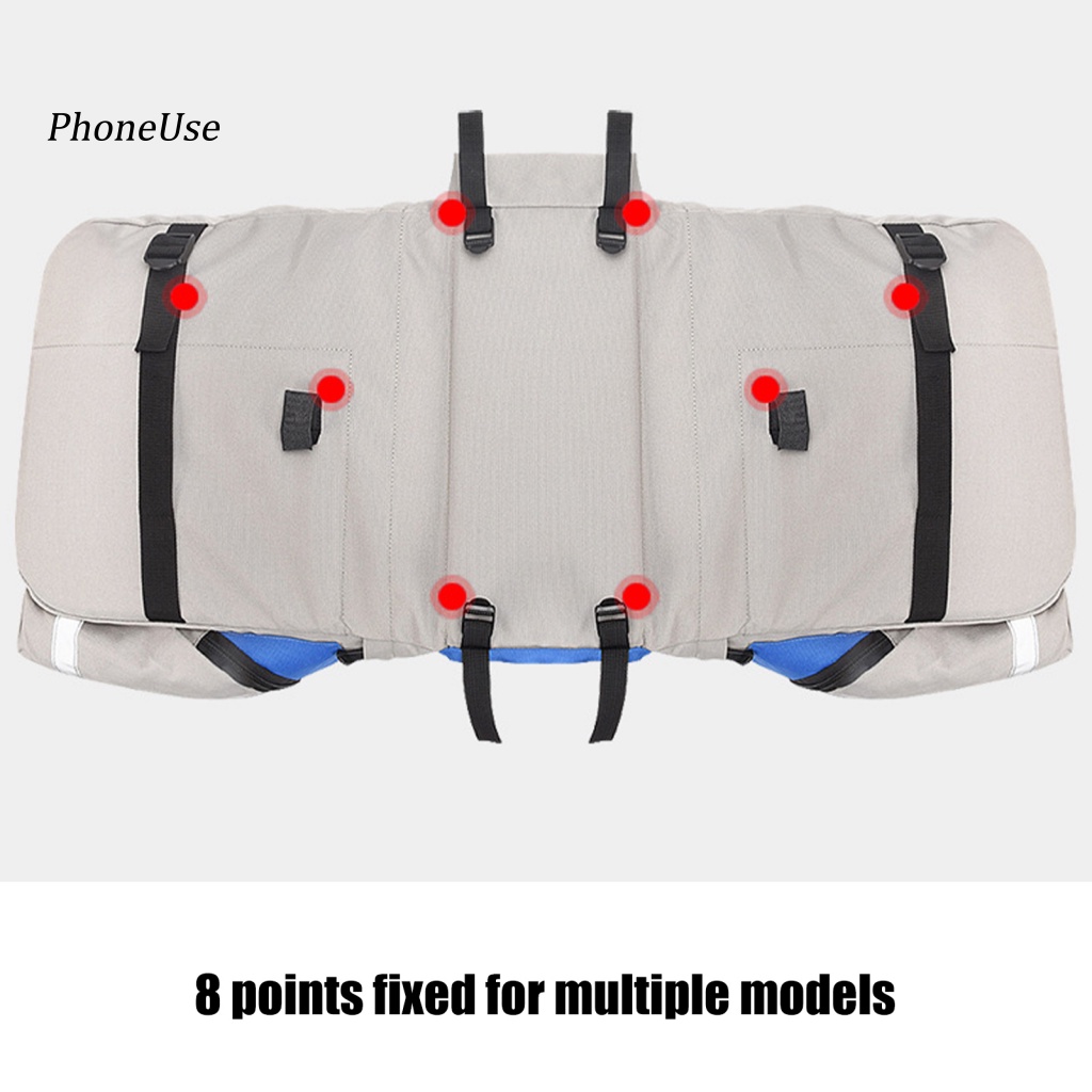 Túi Da PU 60L Hai Mặt Đa Năng Gắn Yên Sau Xe Đạp