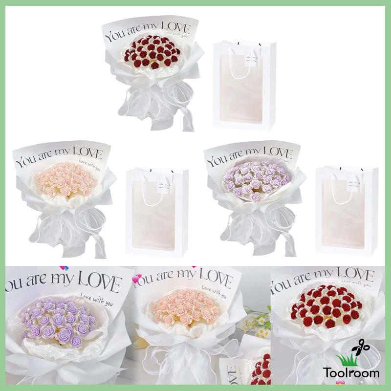 Bộ Bó Hoa Thủ Công Dùng Làm Quà Tặng Ngày Lễ Tình Nhân