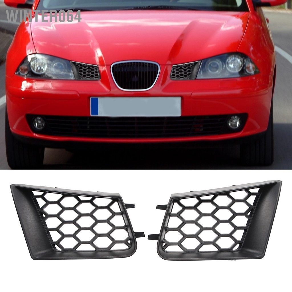 Winter064 2 Cái Cản Trước Trên Nướng Trái Phải Màu Đen Mờ Thay Thế Cho Ghế Ibiza Cordoba 6L 2002‑2009