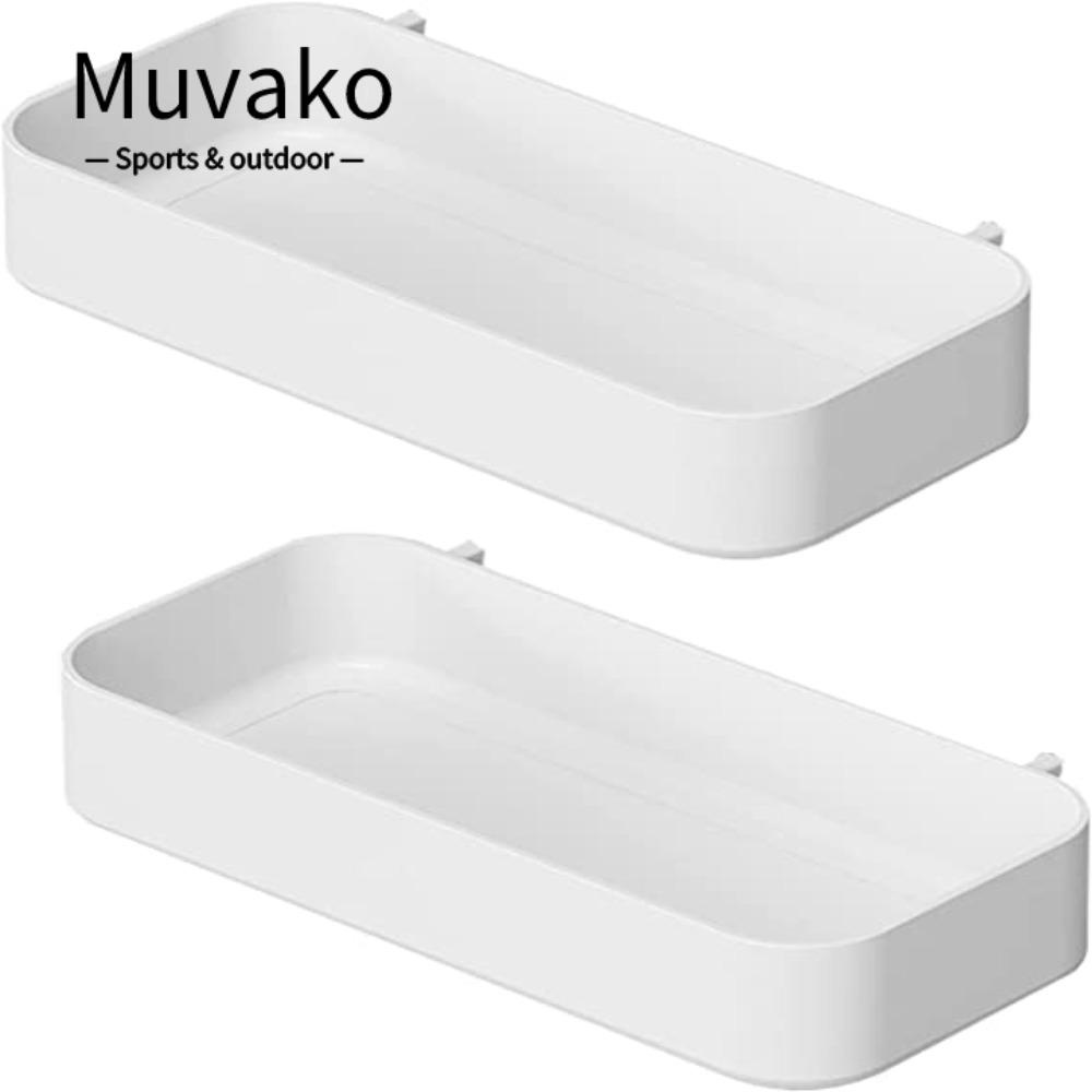 MUVAKO Bộ 2 Khay Đựng Đồ Dùng / Bảng Chốt Màu Trắng Tùy Chỉnh Tiện Dụng