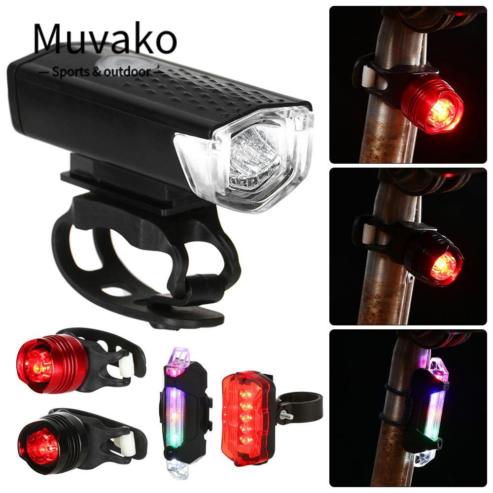 MUVAKO Đèn Pin  Chống Thấm Nước 300 Lumens Gắn Phía Trước / Sau Xe Đạp