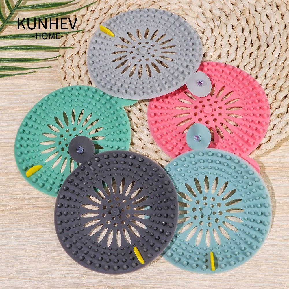 KUNHEV Bộ 5 Nắp Đậy Cống Thoát Nước Nhà Tắm Bằng Silicone