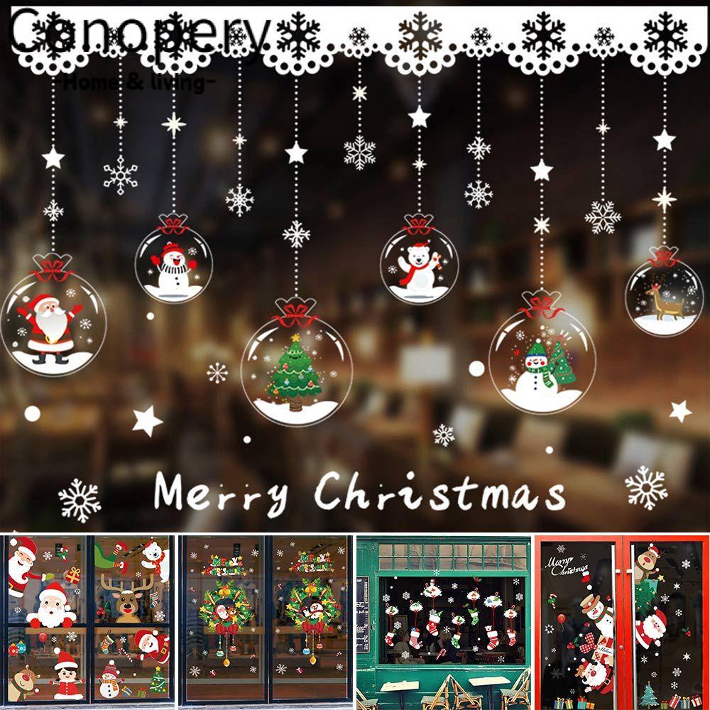 CONOPERY Sticker Dán Tường Trang Trí Giáng Sinh Chữ Merry Christmas 2023