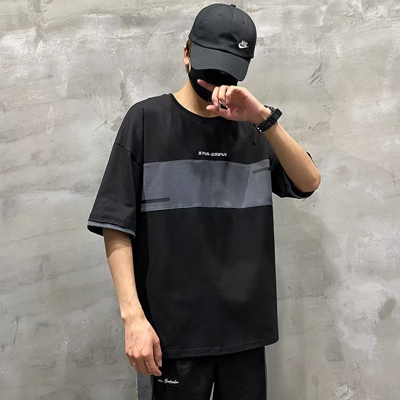 Áo Thun Cotton Tay Ngắn Dáng Rộng Cỡ Lớn M-8XL Thời Trang Cho Nam