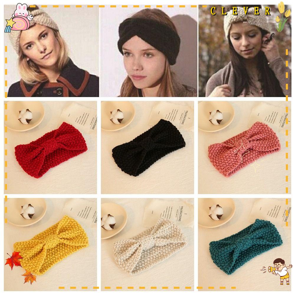 Băng Đô Len Thắt Nút Thủ Công Giữ Ấm