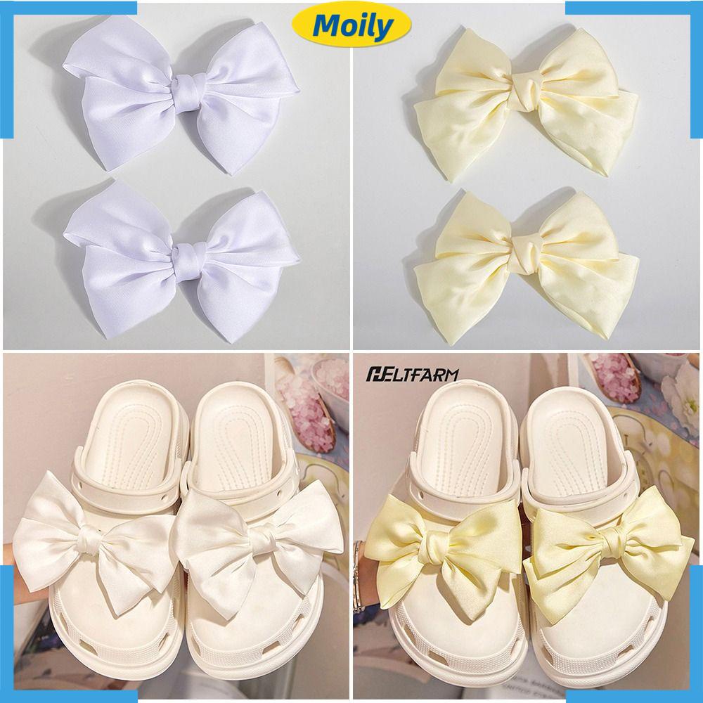 Phụ Kiện Trang Trí Xăng đan Đính Nơ Xinh Xắn Cho Nữ|Mặt Dây Chuyền Hình Croc Croc