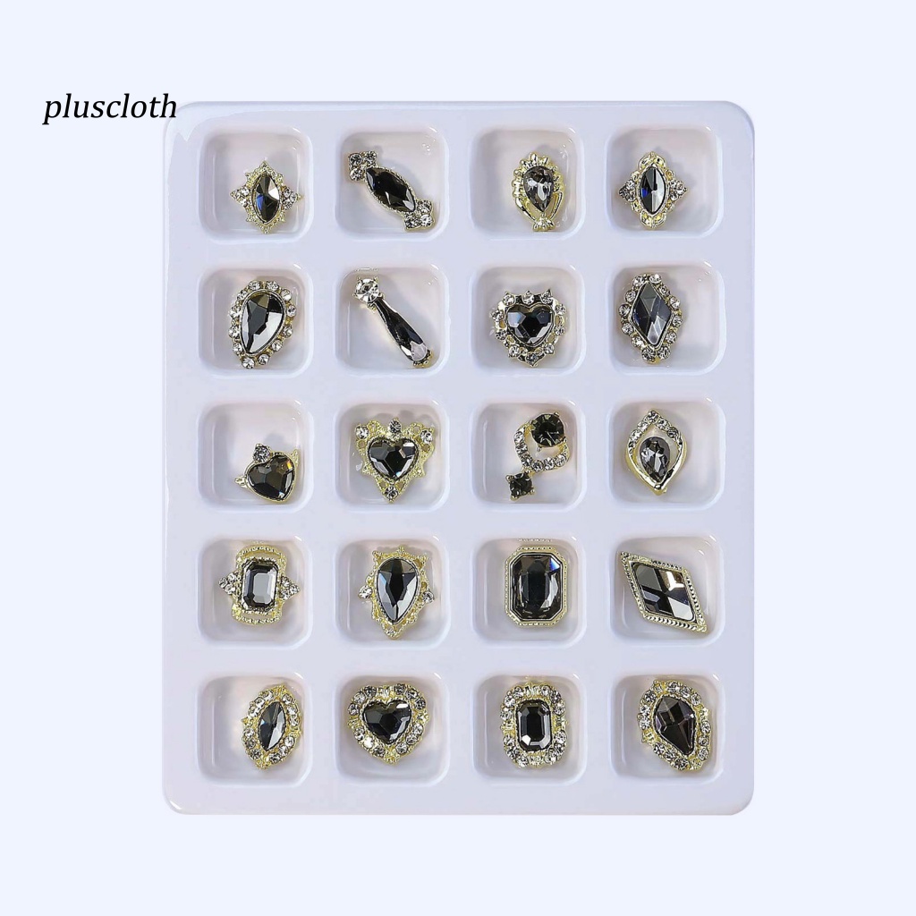 Hộp 20 Hạt Kim Cương Giả Lấp Lánh Trang Trí Móng Tay