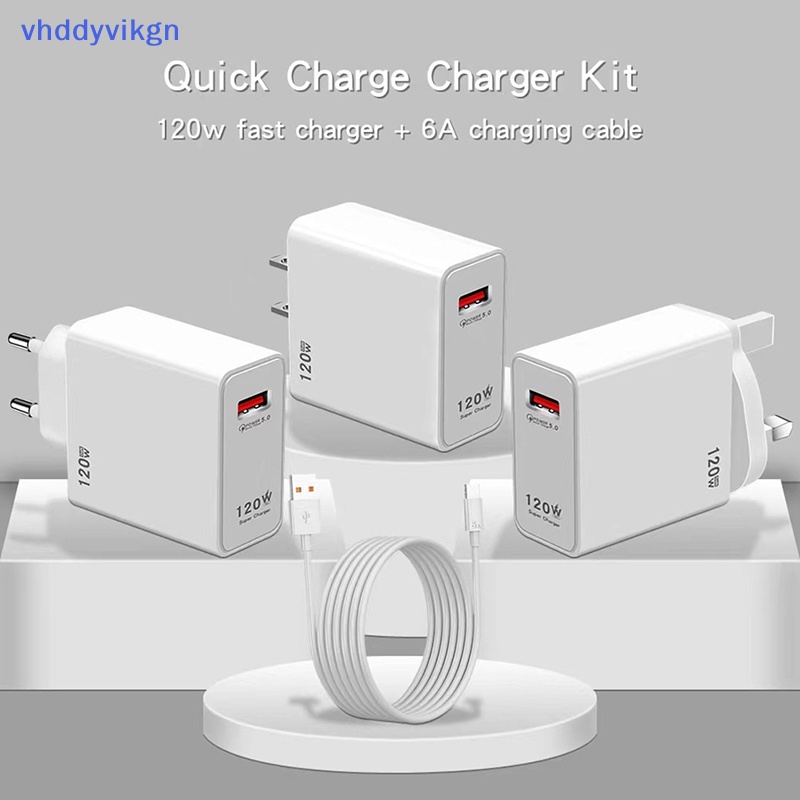 Bộ Sạc Nhanh VHDD 120W USB Chuyên Dụng Cho iPhone Xiaomi Samsung