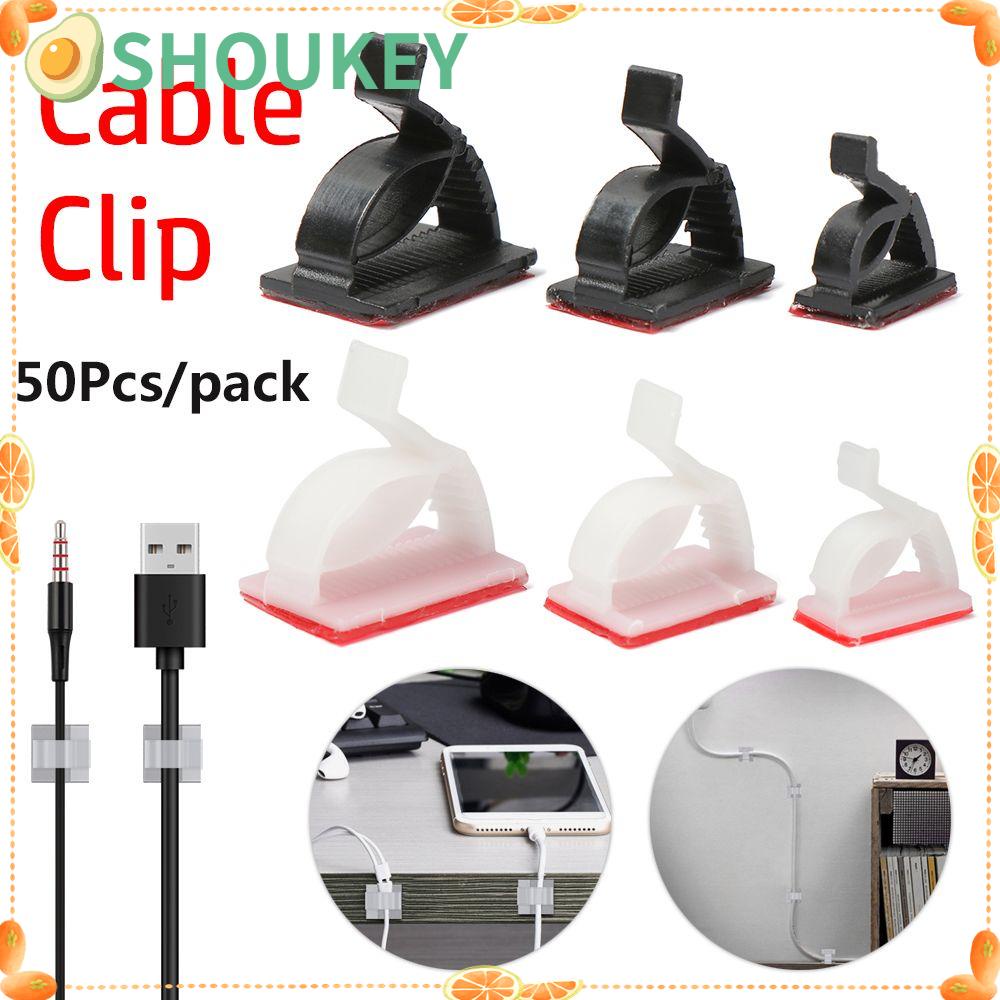 Set 50 Kẹp Giữ Dây Cáp Tự Dính Tiện Dụng