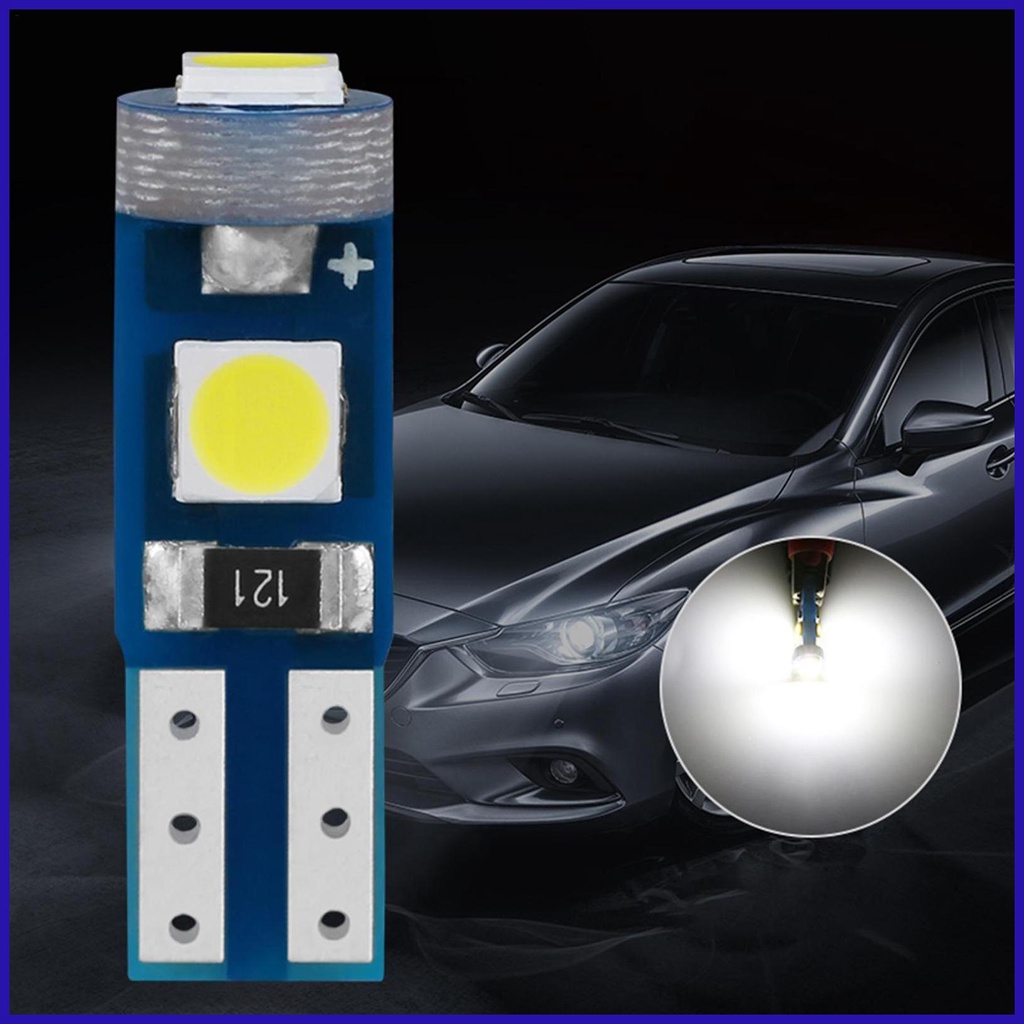 Bộ 10 Đèn LED T5 3030 3SMD 12V Cho Bảng Điều Khiển Xe Hơi