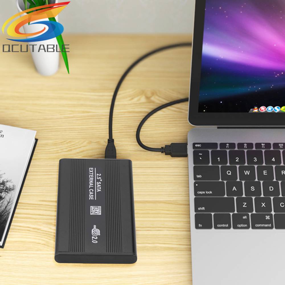Vỏ Ổ Cứng Ngoài SATA USB2.0 2.5 inch Bằng Hợp Kim Nhôm Ốp