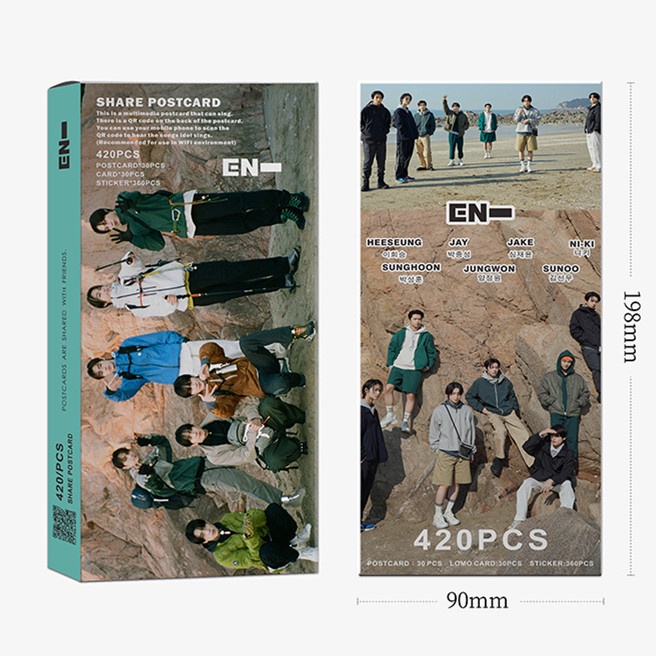 Hộp 420 Ảnh Lomo Card Nhóm Nhạc EXO BT-S SEVENTEEN EN-HYPEN STRAY STRAY STRAY STRAY STRAY STRAY KIDS F4