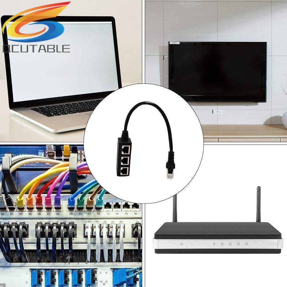 Cáp Chia 1 ĐầU CắM Sang ĐầU CắM RJ45 Cat5 Cat5e Cat6 Cat7