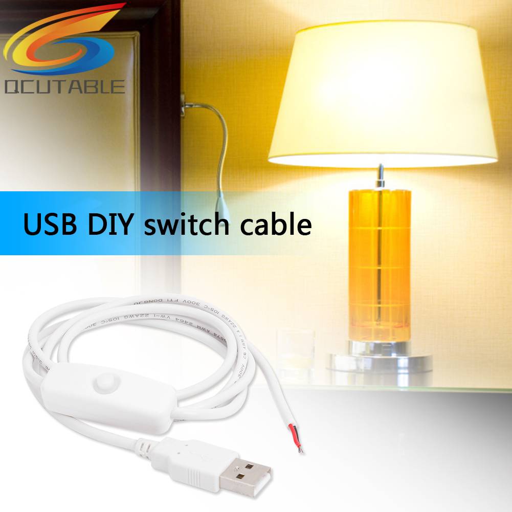 Cáp ChuyểN ĐổI Mở RộNg 1m 5V 2 Pin USB 2.0 DIY VớI Công TắC