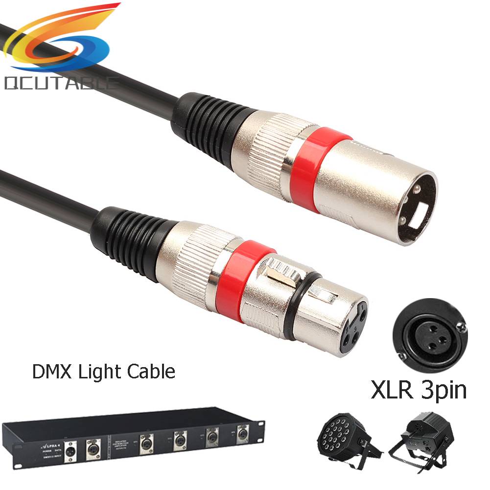 Set 10 Dây Cáp DJ 5.9ft 3 Pin DMX Bền Bỉ Dành Cho Bộ Khuếch Đại Âm Thanh / Tai Nghe