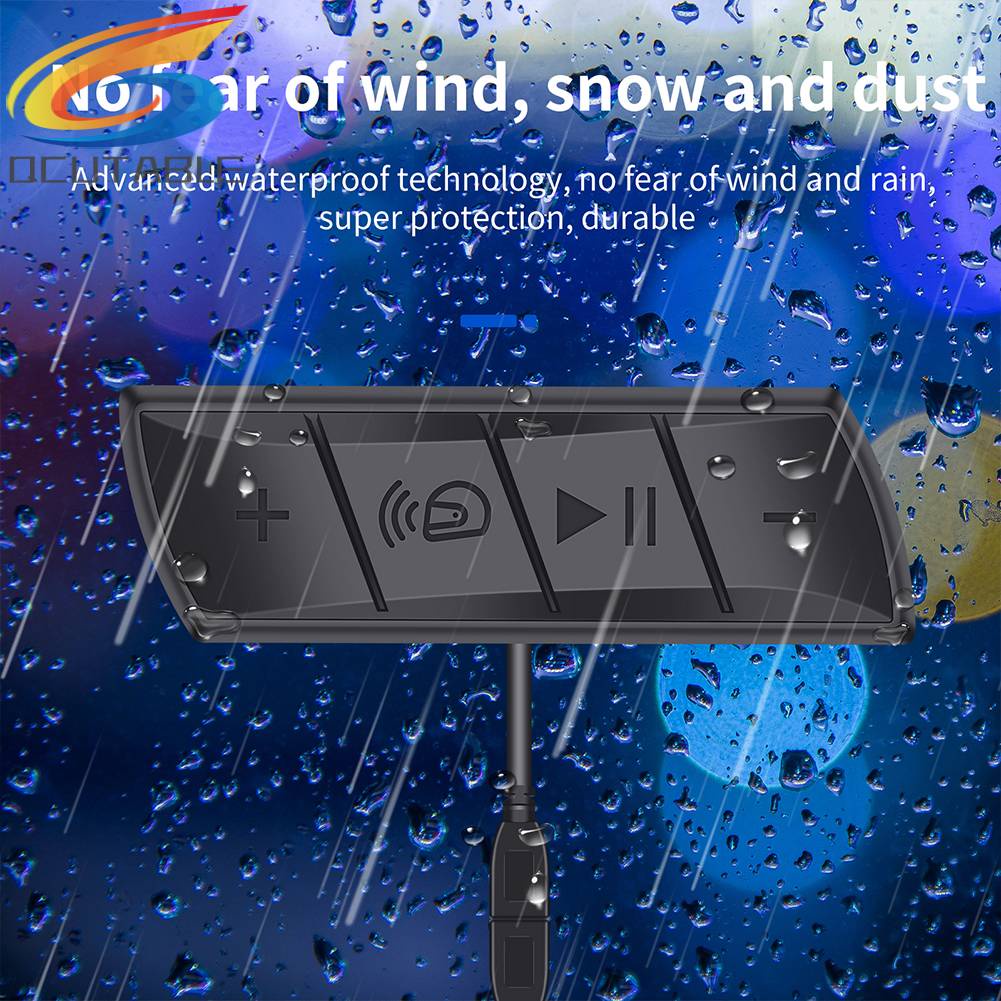 Bộ Tai Nghe Bluetooth Không Dây Gắn Mũ Bảo Hiểm Khi Lái Xe Mô Tô