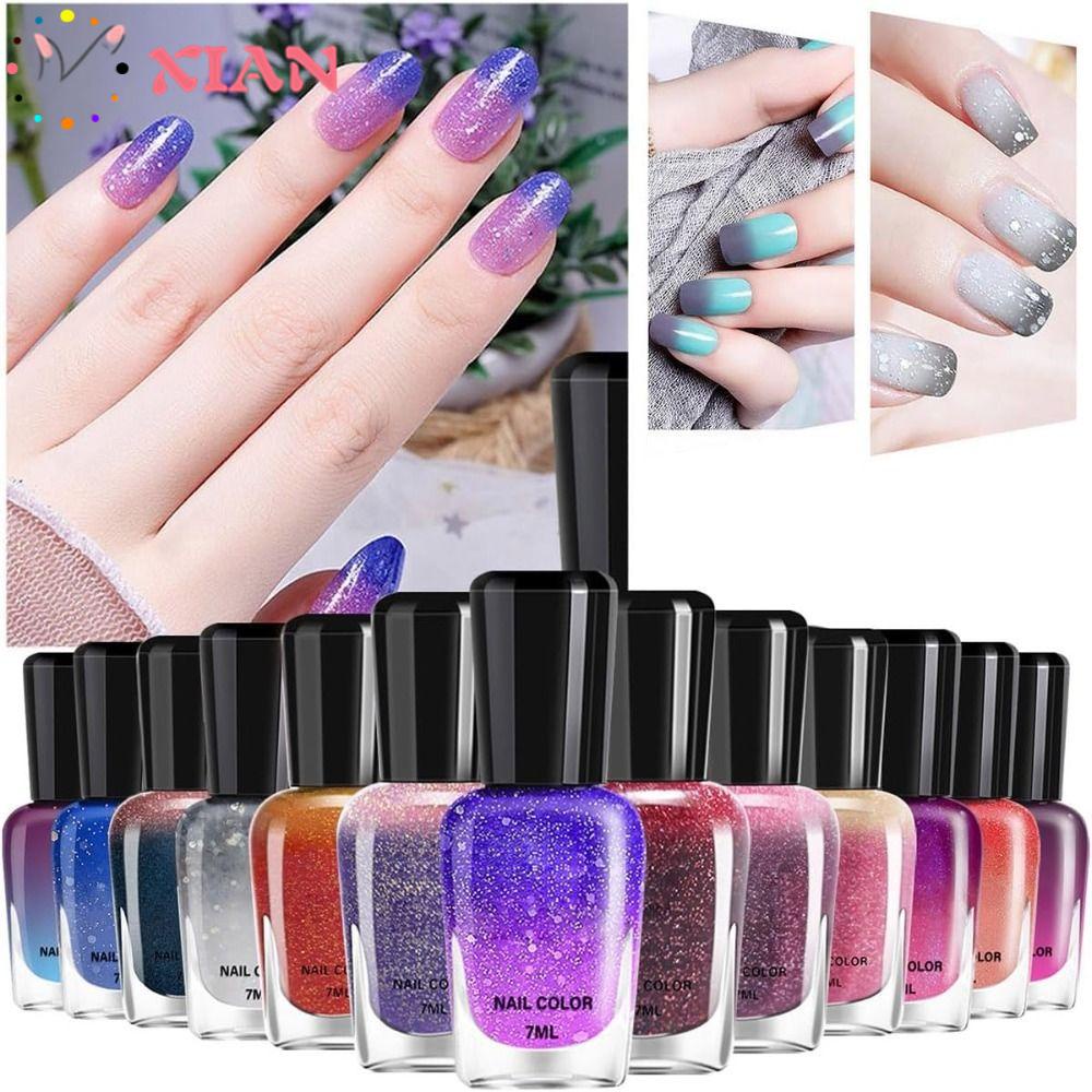 XIANTIN Sơn Móng Tay Giả Bóng 7ml Thay Đổi Màu Sắc Dành Cho Nữ