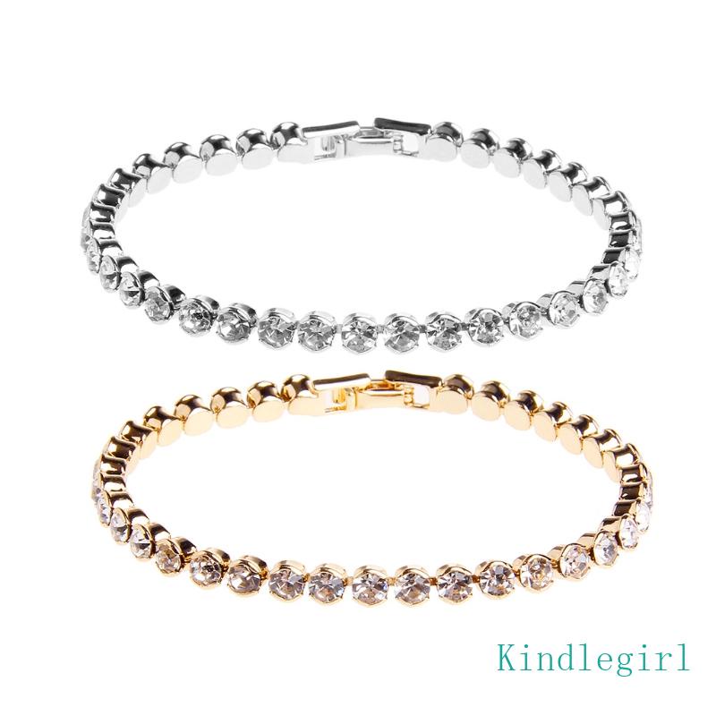 Vòng Tay KING 6 5in Thiết Kế Chuỗi Xích Màu Vàng Trắng Hàng Ngày