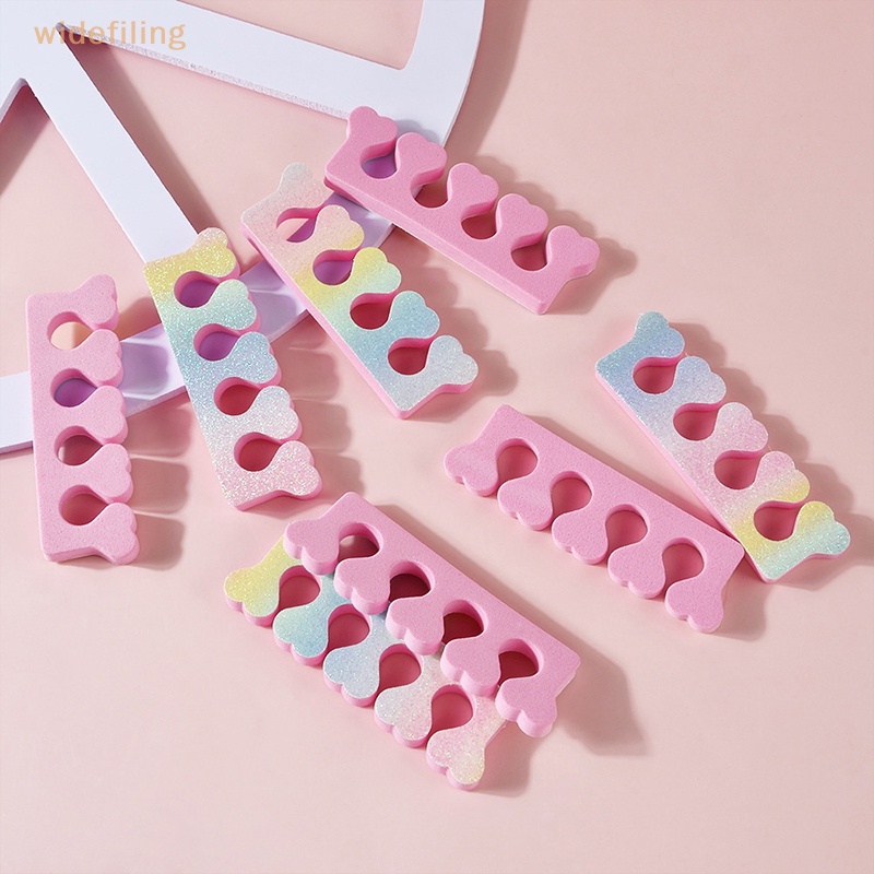 Set 10 Miếng Xốp Mềm Đeo Ngón Tay Hỗ Trợ Làm Móng Nghệ Thuật