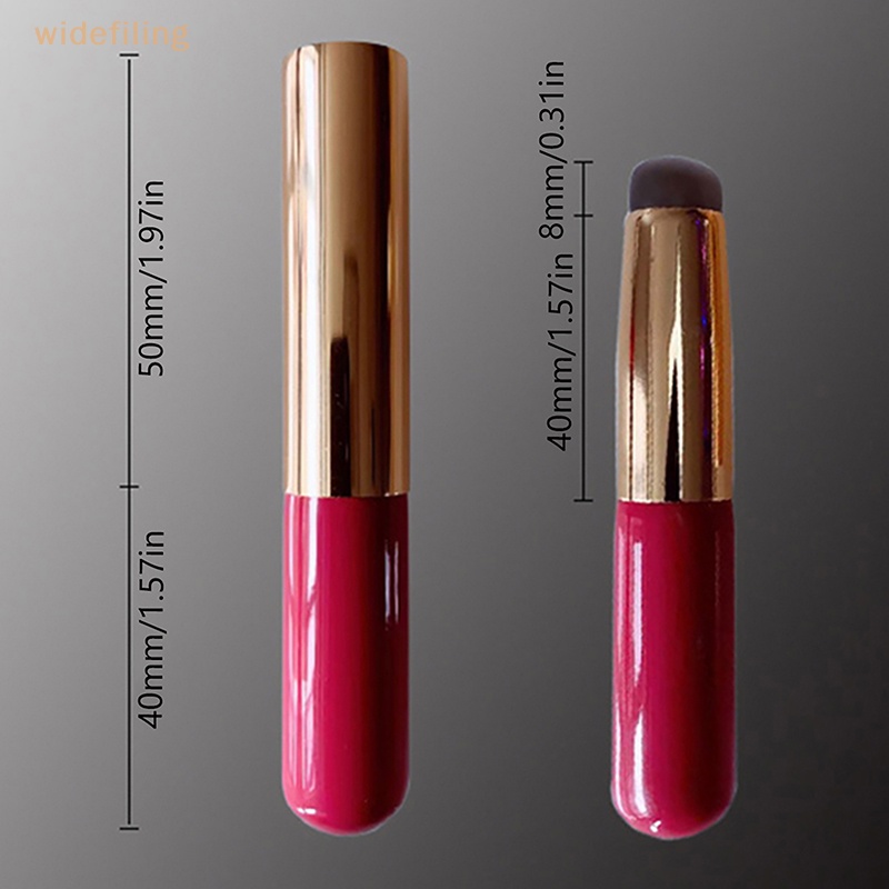 Cọ Trang Điểm Môi Đầu Tròn Bằng Silicon Góc Rộng Nhỏ Gọn Mềm Mại