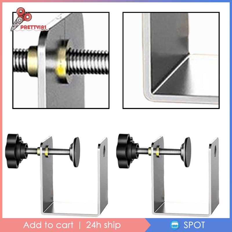 1 [Prettyia1] 2 Kẹp Ngăn Kéo Tủ Nhỏ Gọn Dễ Dàng Gắn Phía Trước Để Đồ Nội