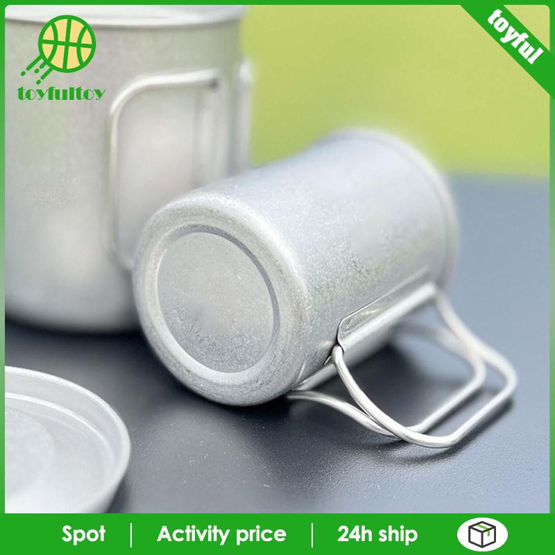 Set 4 Cốc Uống Nước 750ml Có Tay Cầm Có Thể Gấp Gọn Tiện Dụng Mang Theo Du Lịch / Cắm Trại