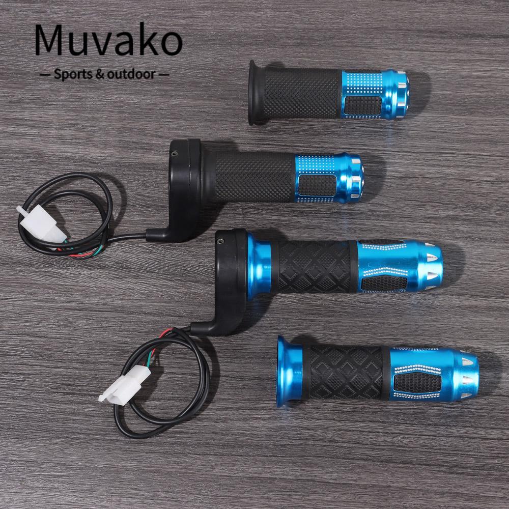 MUVAKO 1 Cặp Tay Ga 3 Dây Xoắn Màu Xanh Dương Siêu Bền Tiện Dụng