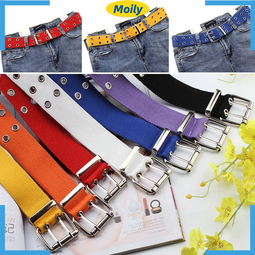 MOILYVN Thắt Lưng Bện Sợi Nylon Thiết Kế Sang Trọng Cổ Điển