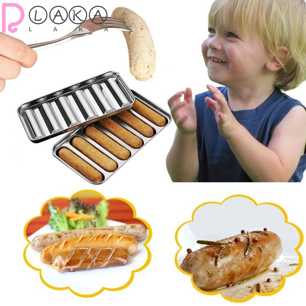 LAKAMIER Khuôn Làm Xúc Xích 6 Ngăn Tiện Lợi