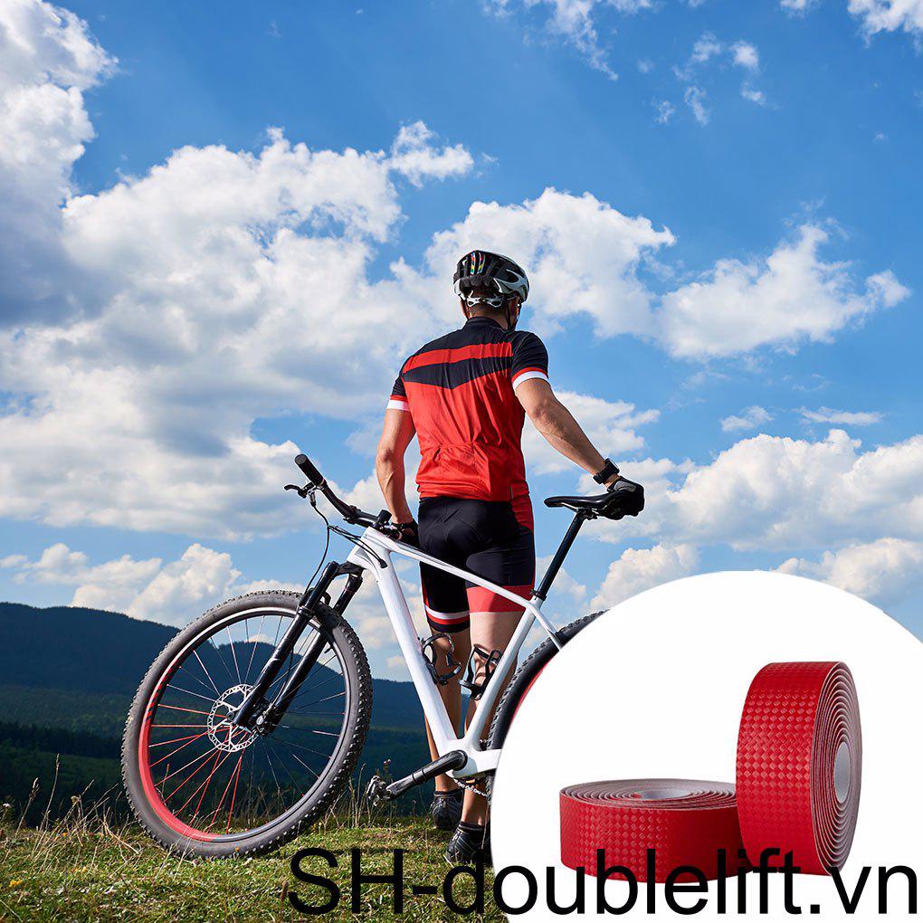 Bộ 2 Băng Quấn Tay Lái Xe Đạp Leo Núi Chống Trượt Màu Đen