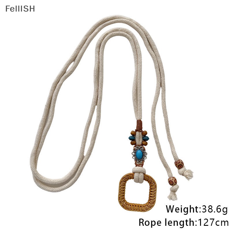 Thắt Lưng Bện Dây Có Khóa Tròn Phong Cách Vintage 439br