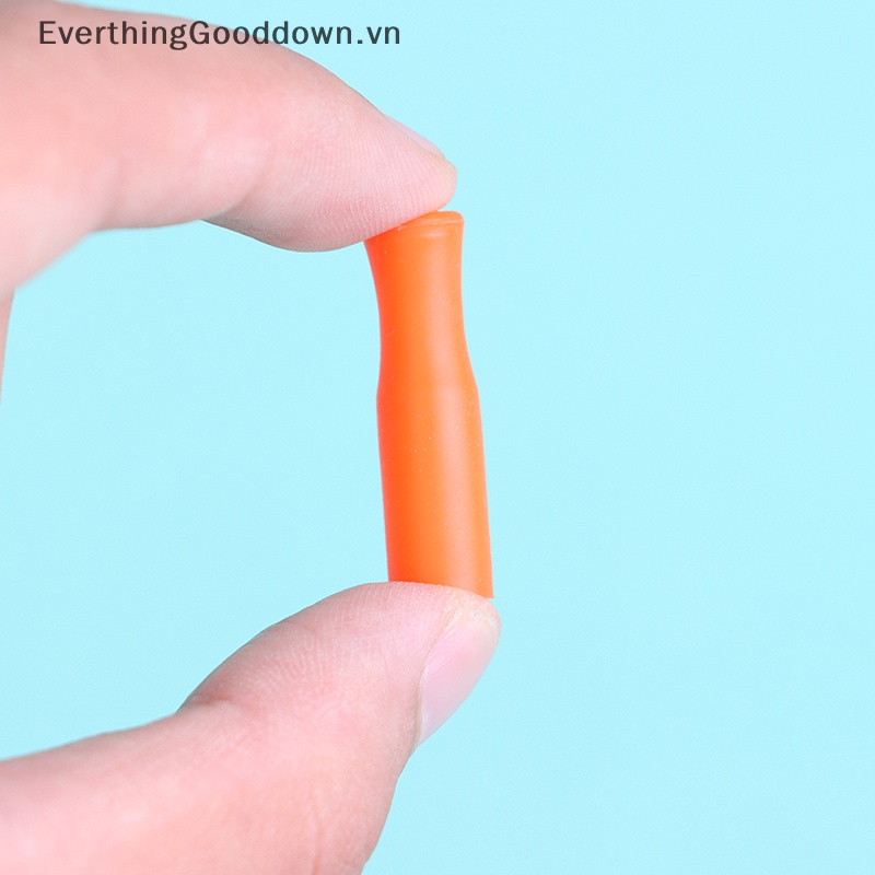 Everthinggooddown Set 10 Nắp Silicon Inox 6mm Bảo Vệ Răng Chống Bỏng Có Thể Tái Sử Dụng