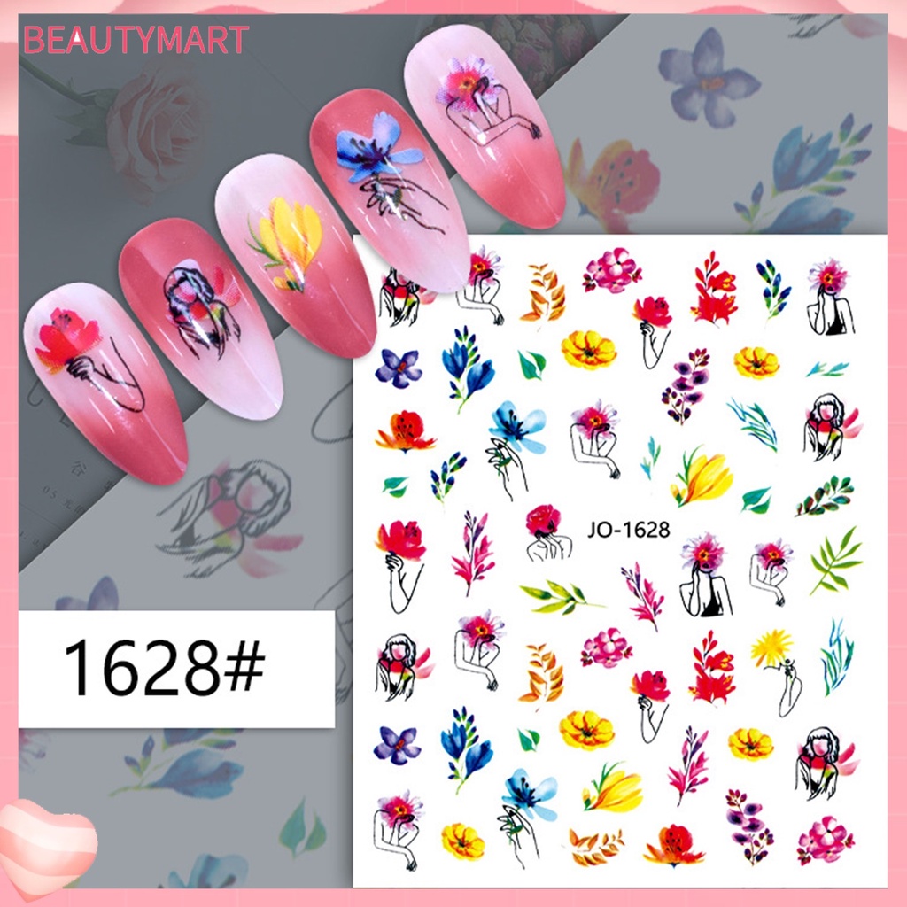 Miếng Dán Trang Trí Móng Tay Nghệ Thuật Nhiều Màu Sắc Bắt Mắt Dành Cho Nữ