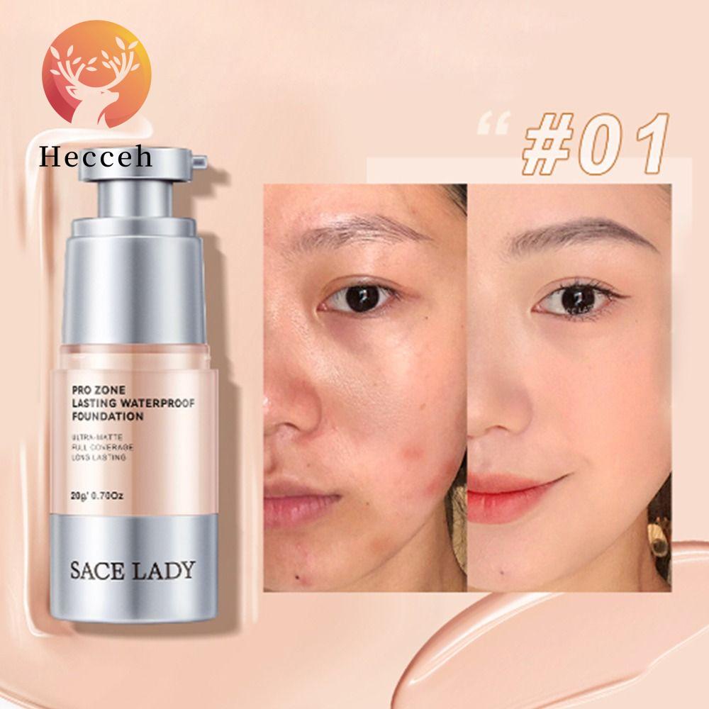 Kem Nền Heceh Dạng Lỏng 20ml Che Khuyết Điểm Toàn Diện Chống Thấm Nước Dành Cho Nữ