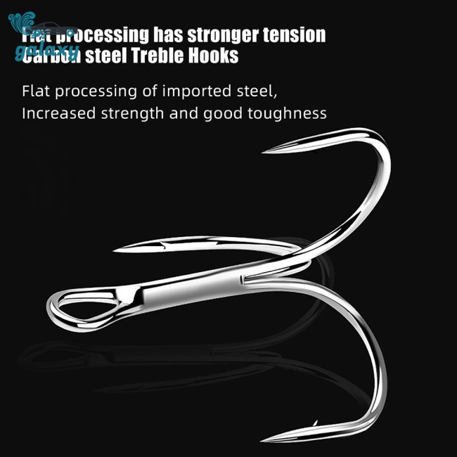 Galaxy Set 100 Lưỡi Câu Cá Bằng Thép Carbon Cao Cấp Kèm Hộp Trong Suốt