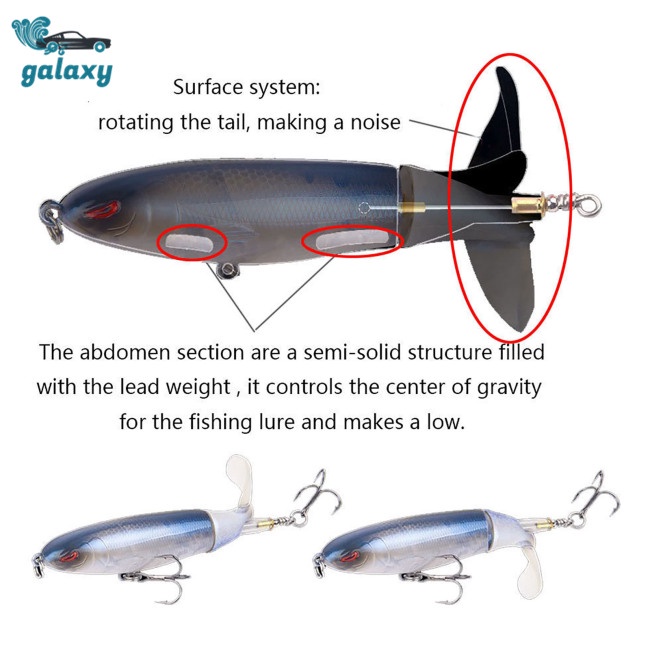 Galaxy Mồi Giả Nhử Cá 9cm 12.7g Bằng Nhựa Gắn Kèm Móc Câu