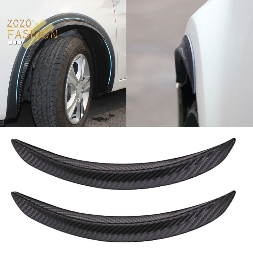 FENDER Set 2 Dải Dán Sợi Carbon 42cm Trang Trí Bánh Xe Hơi