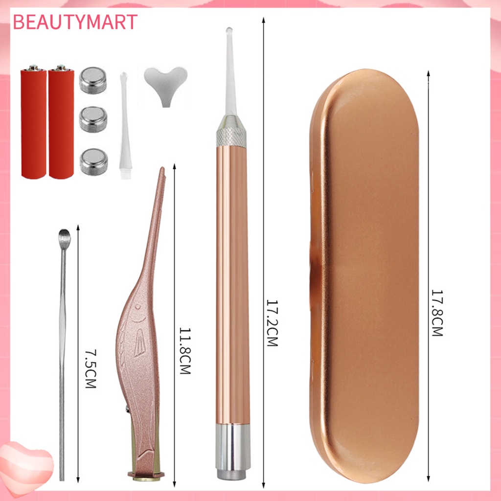1 Bộ Nhíp Lấy Ráy Tai [beautymart] Dụng Cụ Lấy Ráy Tai Thiết Kế Dạ Quang Trọng Lượng Nhẹ Không Trượt Cho Trẻ Em