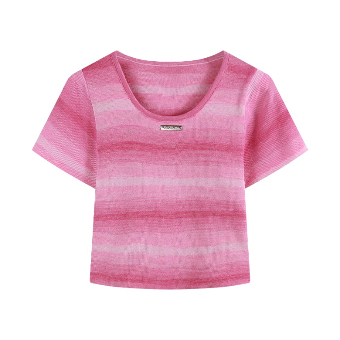 Áo Thun 100% Cotton Tay Ngắn Phong Cách Hàn Quốc Cho Nữ