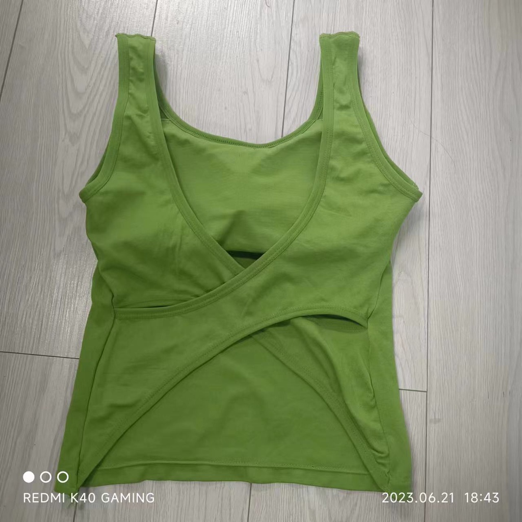 Áo Hai Dây Dáng Ngắn Hở Lưng Màu Trơn Phong Cách Thời Trang Mới 2022