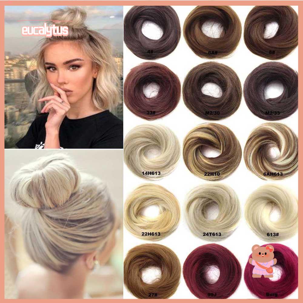 EUTUS Búi Tóc Giả Hình Bánh Donut