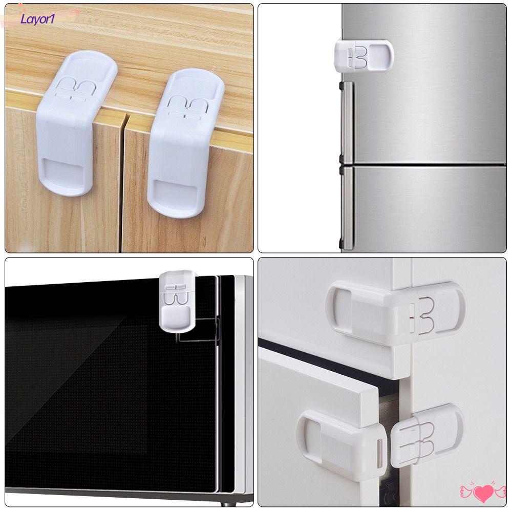 LAYOR1 Set 3 Khóa Cửa Tủ An Toàn Chống Kẹt Tay Kiểu Mới