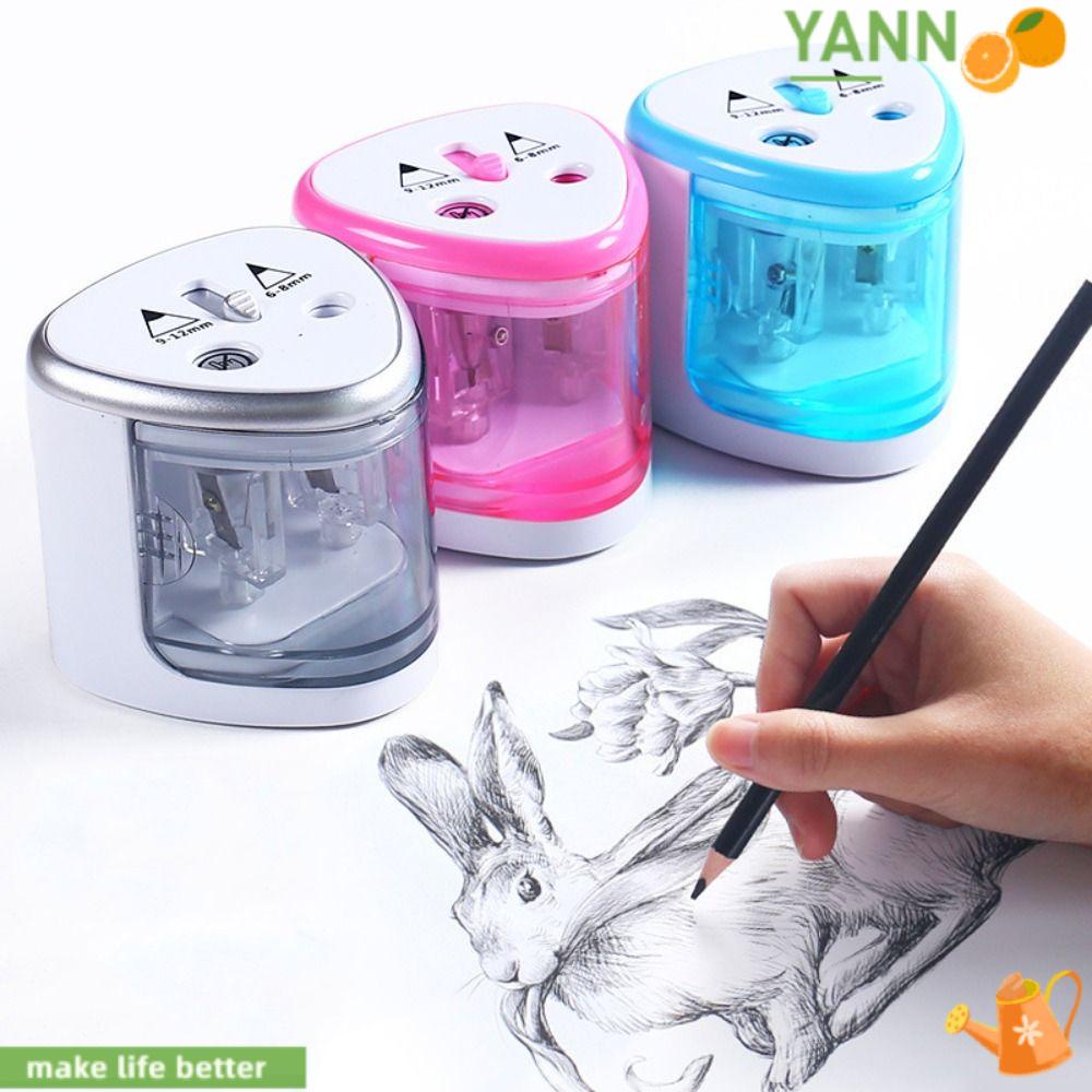 Dụng Cụ Gọt Bút Chì Màu Hai Lỗ Yan1 Yan1 Bằng Nhựa Cho Học Sinh