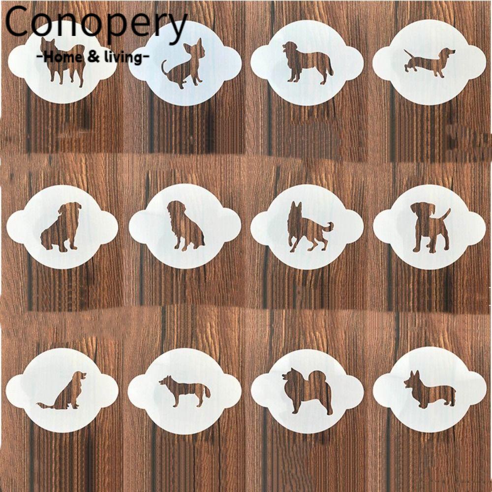 CONOPERY Bộ 12 Khuôn Cắt In Nổi Hình Thú Cưng Dùng Trang Trí Album Mới