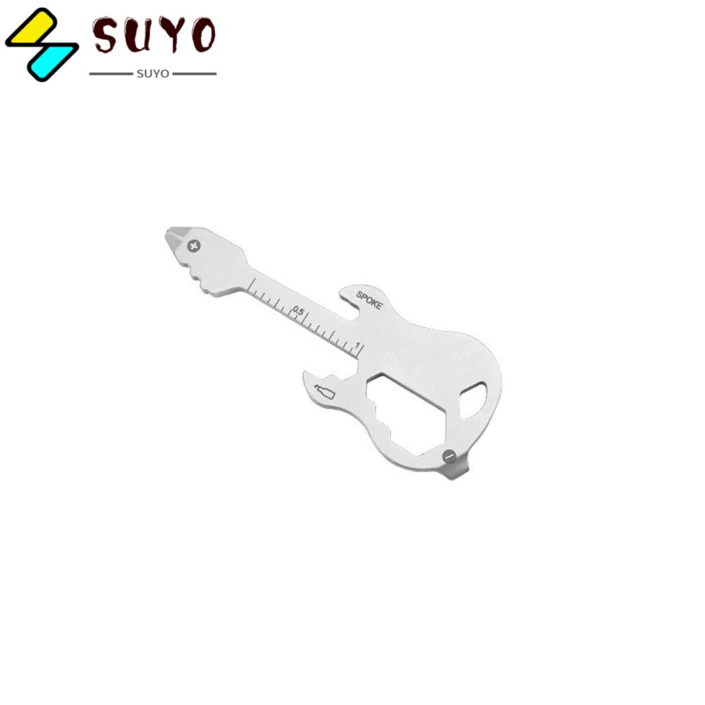 Set 2 Dụng Cụ Mở Nắp Chai Đa Năng TSA Bằng Thép Không Gỉ Màu Đen / Bạc EDC Dành Cho Nam Giới