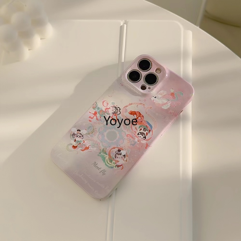 Ốp Điện Thoại Silicone In Họa Tiết Trung Quốc Cho iPhone 14 13 12 11 Pro Max XR XS Max X 8 7 Plus