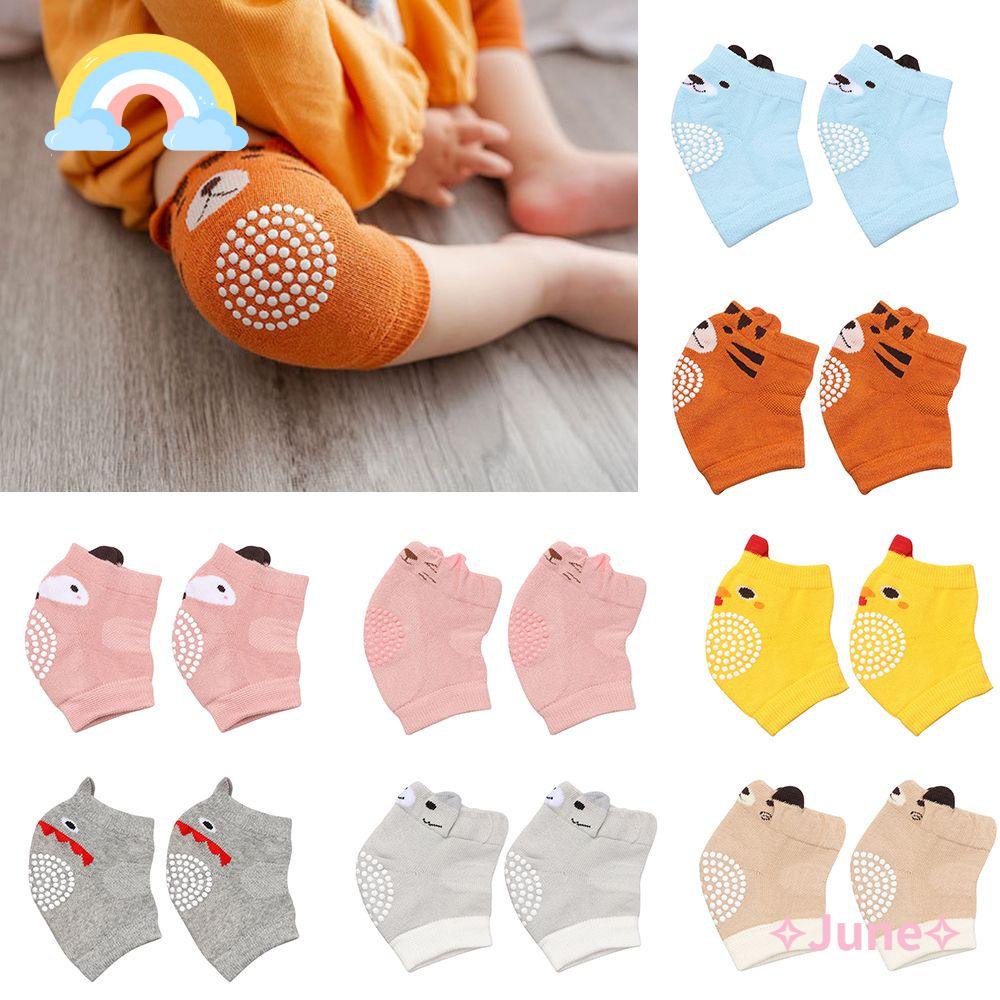 JUNE Miếng Đệm Giữ Ấm Đầu Gối Chống Trượt An Toàn Dành Cho Trẻ 0-3 Tuổi