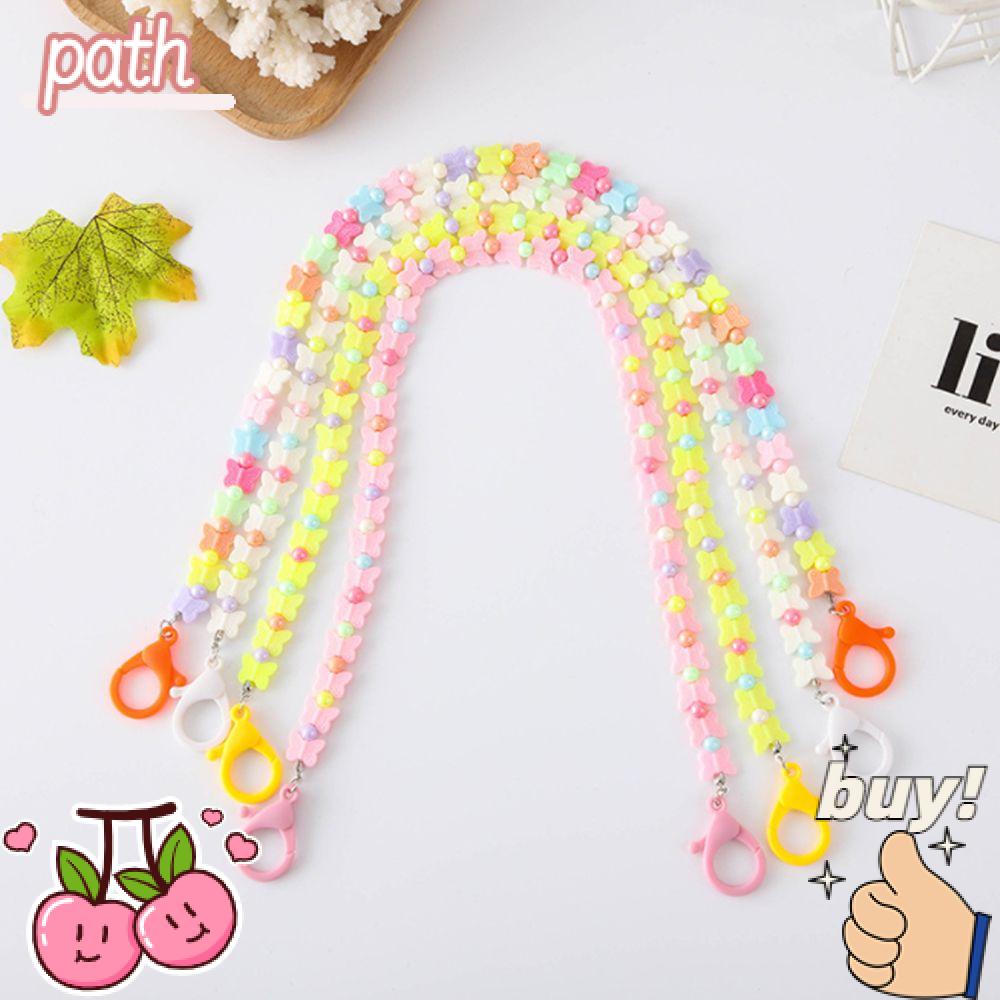 PATH Dây Chuỗi Hạt Nhiều Màu Đeo Mắt Kính Chống Trượt Bằng Acrylic